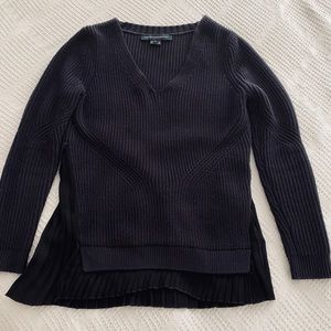 French Connection | Taurus Pleated Knit Sweater M